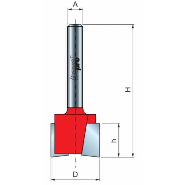 Оснастка Фреза Freud D31.8 l12.1 L60.3 пазовая прямая