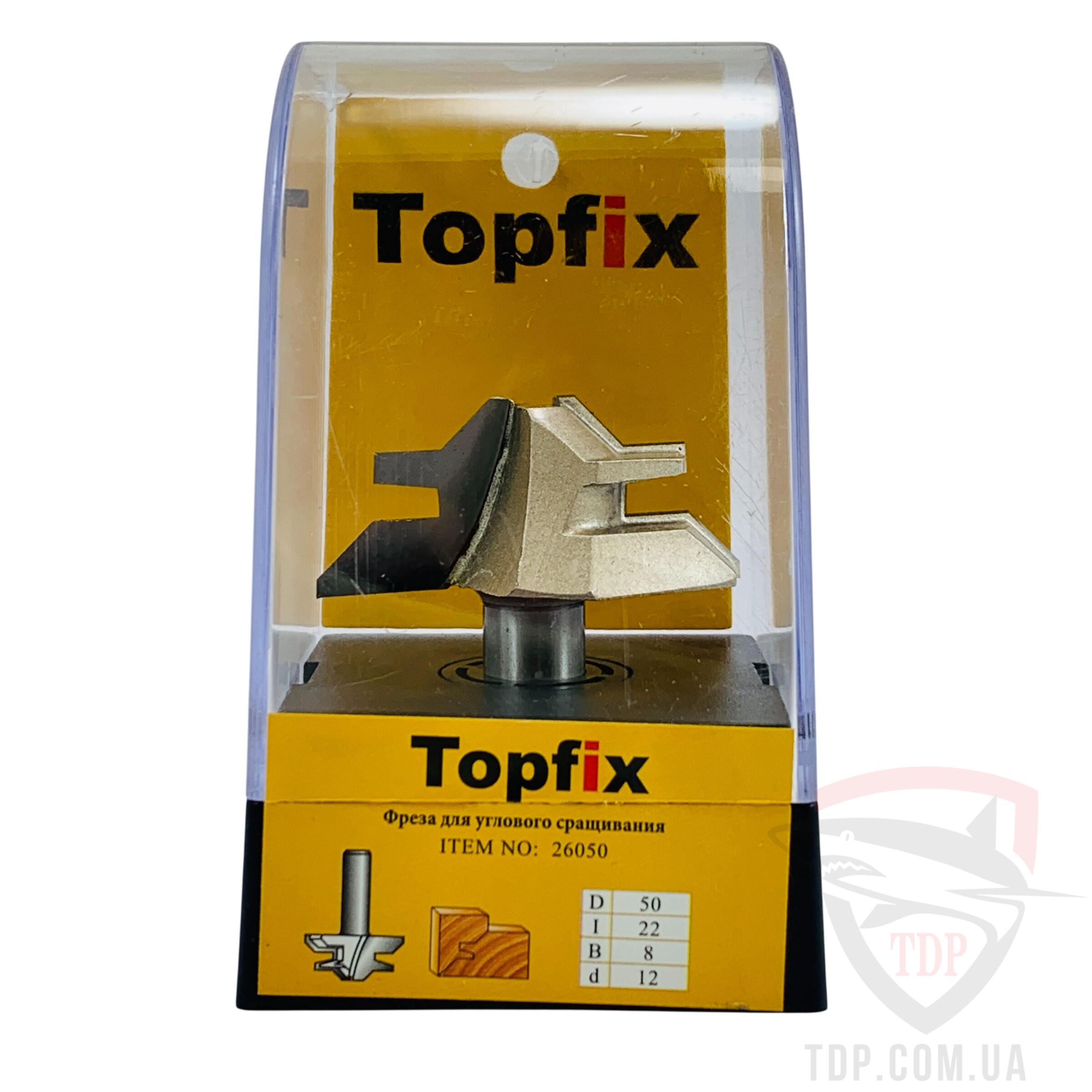 Фреза для кутового зрощення Topfix 2510 D50 d8 L60 h22 z2 (26050) - Фото №3