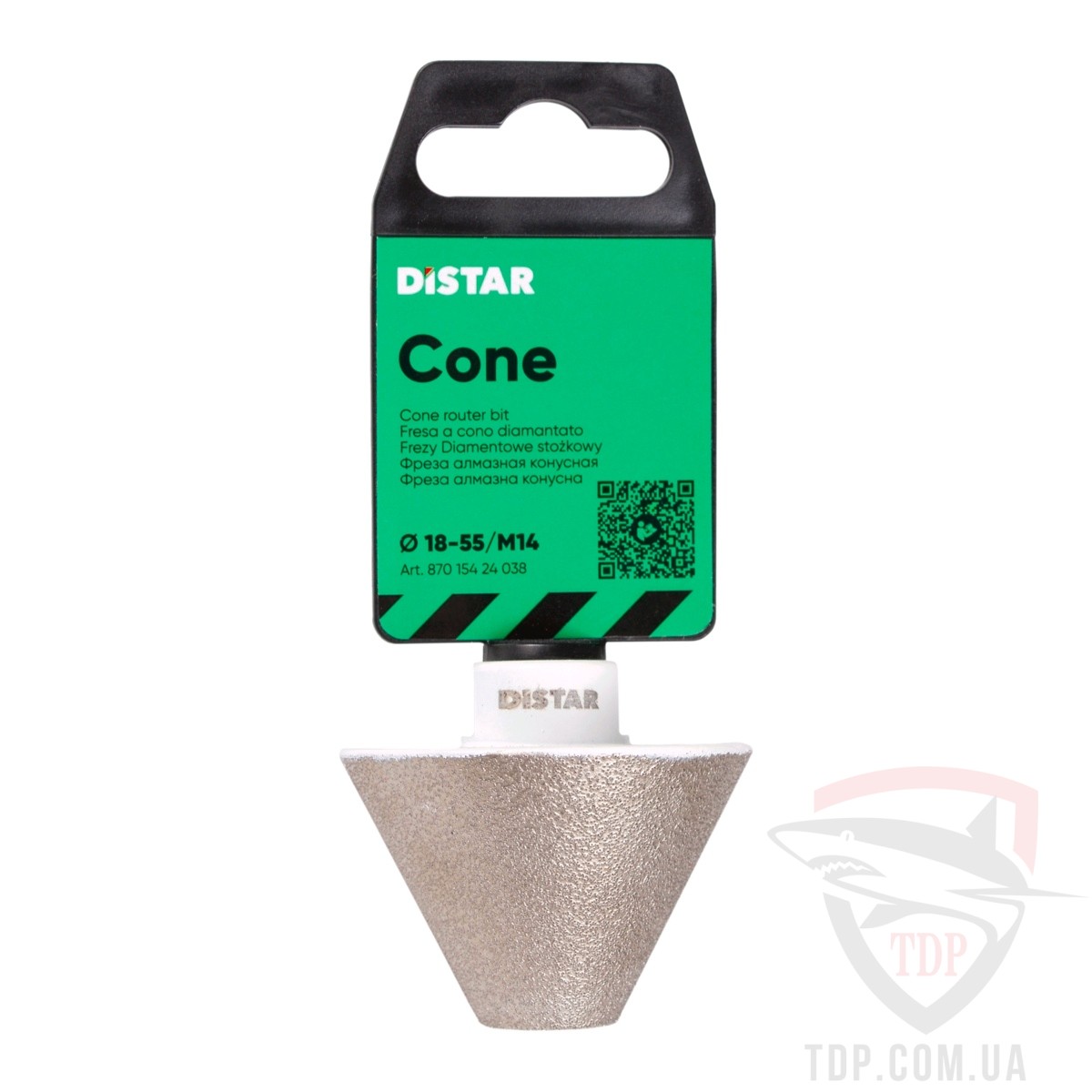 Фреза алмазна конусна Distar Cone 18-55xM14 (87015424038) - Фото №5