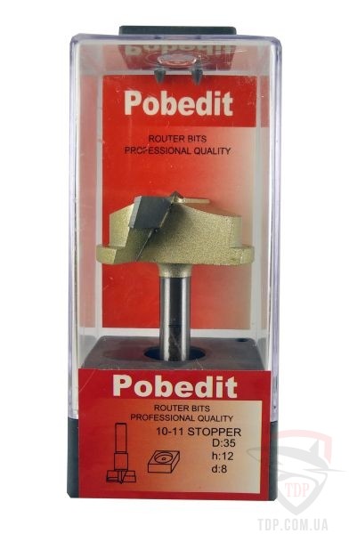 Оснастка Фреза Форстнера POBEDIT 1011 D35 d8 h12 з обмежувачем