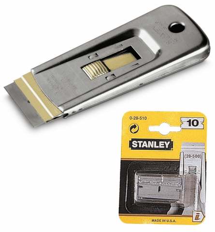 Запасные лезвия для скребка Stanley 0-28-510 (40 мм, 10шт)