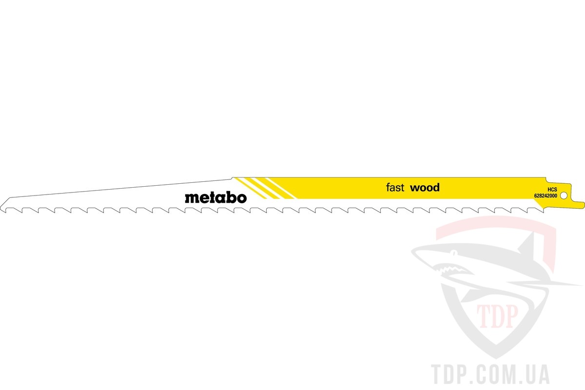 Оснастка Полотно для шабельних пил Metabo Fast Wood 300мм 5шт (628242000)
