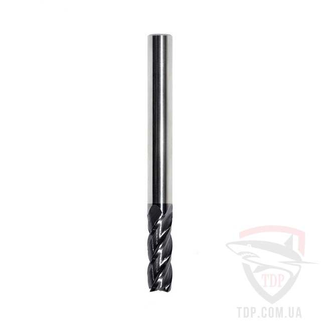 Оснастка Фреза плоская спиральная с покрытием D12 d12 L80 h35 z4 HARD (MHC128035z4)