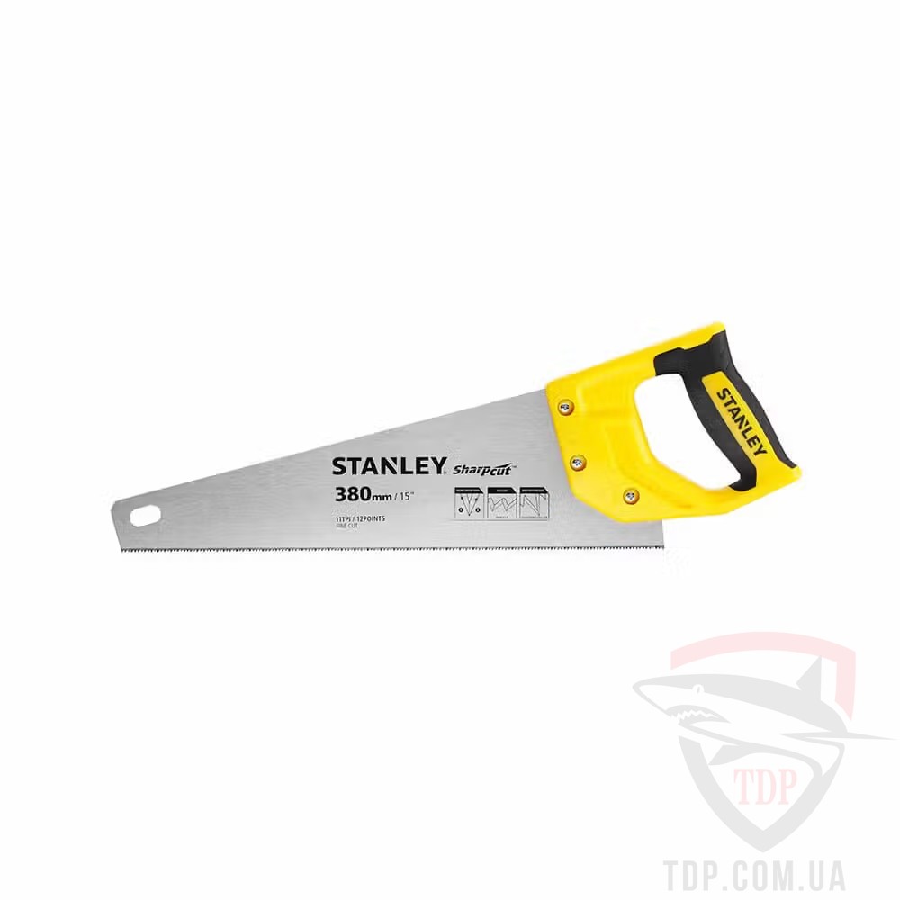 Ручной инструмент Ножовка по дереву Stanley SharpCut 380мм 11TPI (STHT20369-1)