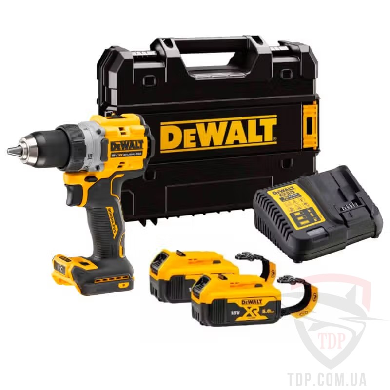 Электроинструмент Шурупокрут DeWALT XR Li-Ion 18В 5 Аг 90 Нм (DCD800P2LRT)