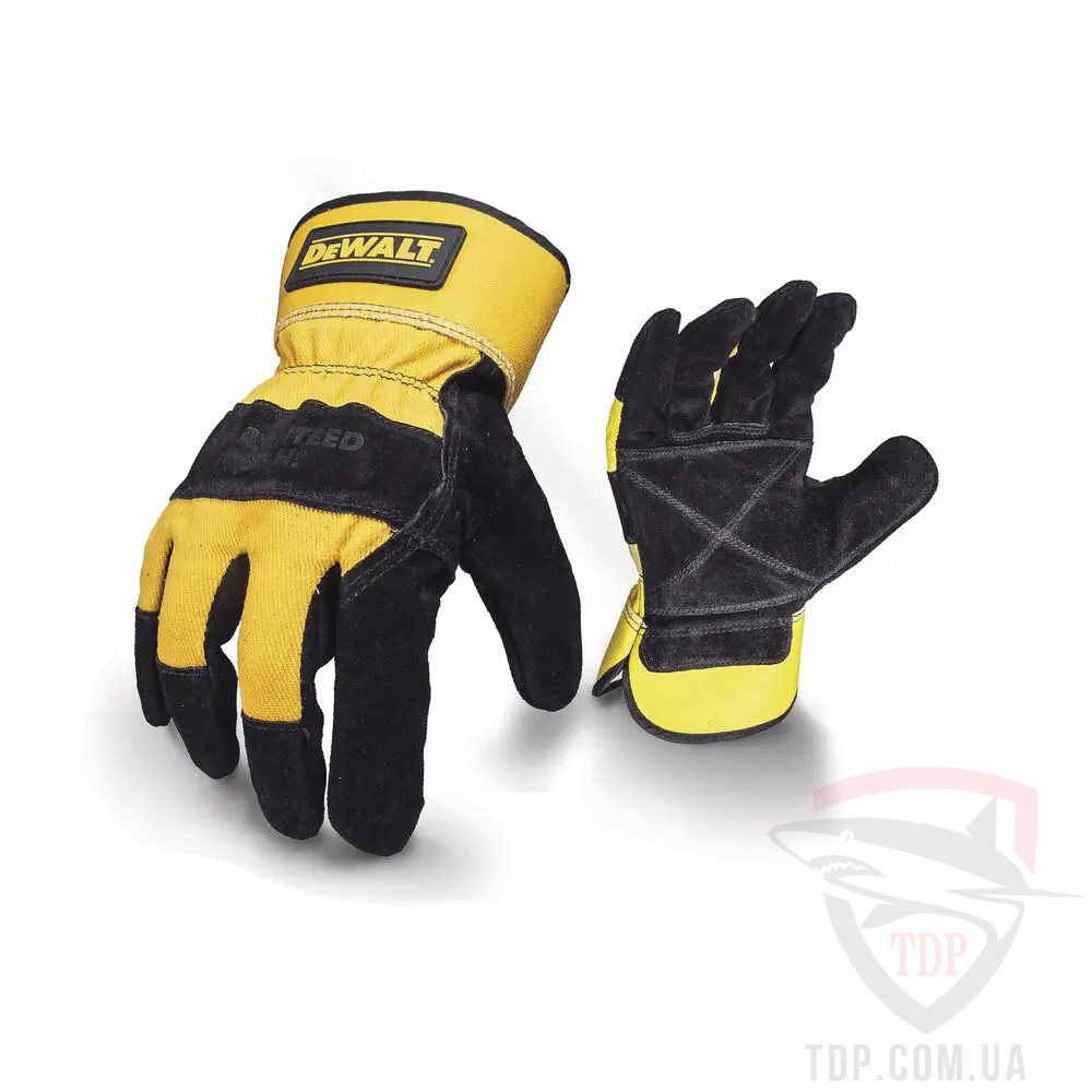 Ручной инструмент Рукавички DeWalt універсальні L/9 з шкіряною долонею та пальцями (DPG41L)
