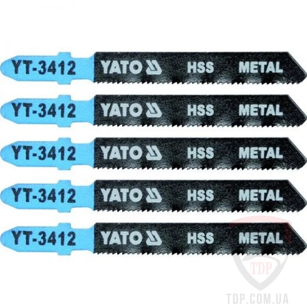 Пилки для лобзика YATO по металу 21TPI 75 мм 5 шт (YT-3412)