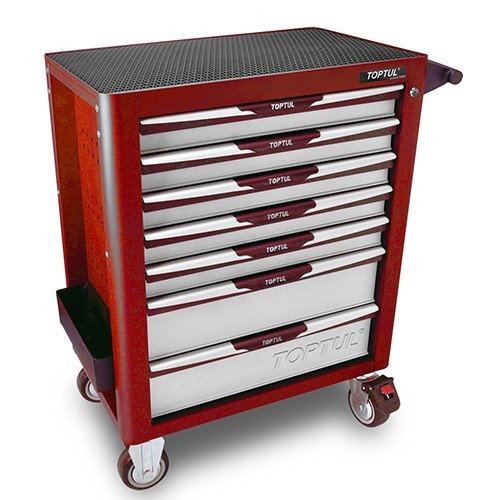Тележка с инструментом (Pro-Plus) 7 секций 305ед. красная  TOPTUL GCAJ305H