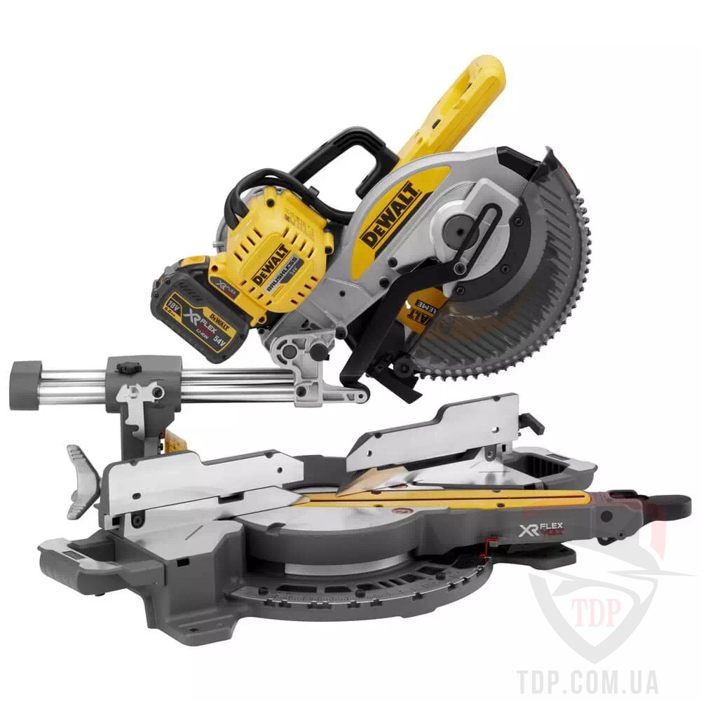 Пилы торцовочные Пила торцювальна акумуляторна DeWALT XR FLEXVOLT Li-lon 54В (DCS727T2)