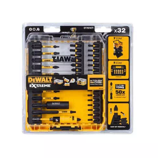 Биты и адаптеры Набор бит DeWALT 32 шт (DT70747T)