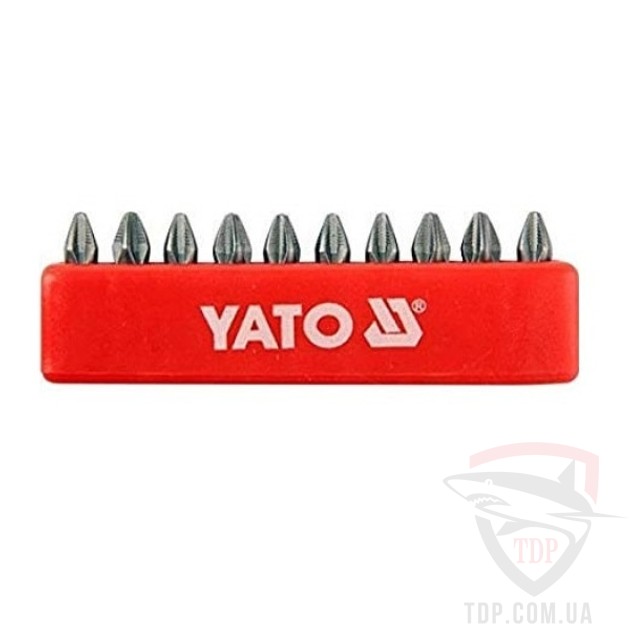 Биты и адаптеры Біта YATO PH2x25 мм 10 шт (YT-0475)