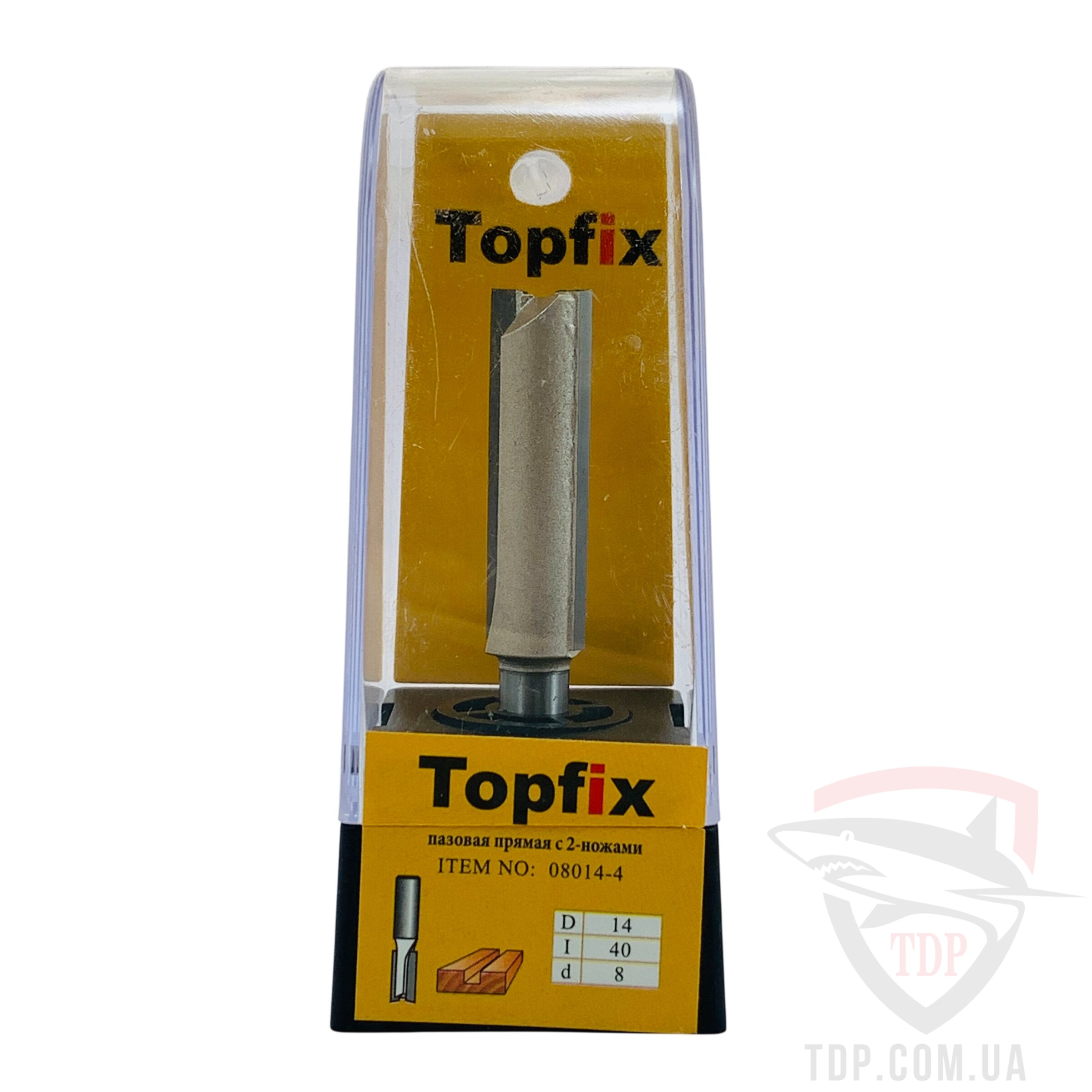 Фреза пазова пряма Topfix 1003 D14 d8 L76 h40 z2 (08014-4) - Фото №3