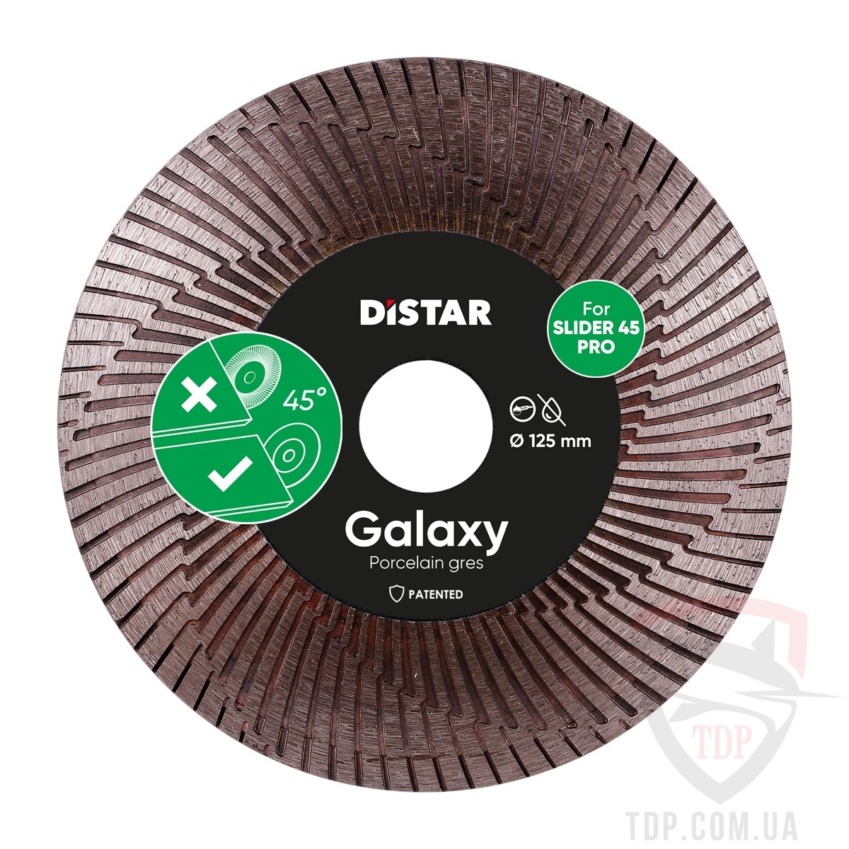 Алмазный инструмент Диск алмазний по керамограніту Distar Galaxy 125x1.6x30x30мм (10216025065)