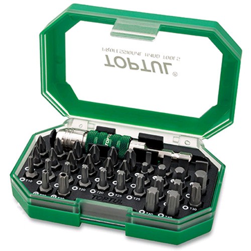 Биты и адаптеры Набор бит 1/4"  35ед.  TOPTUL GACW3501