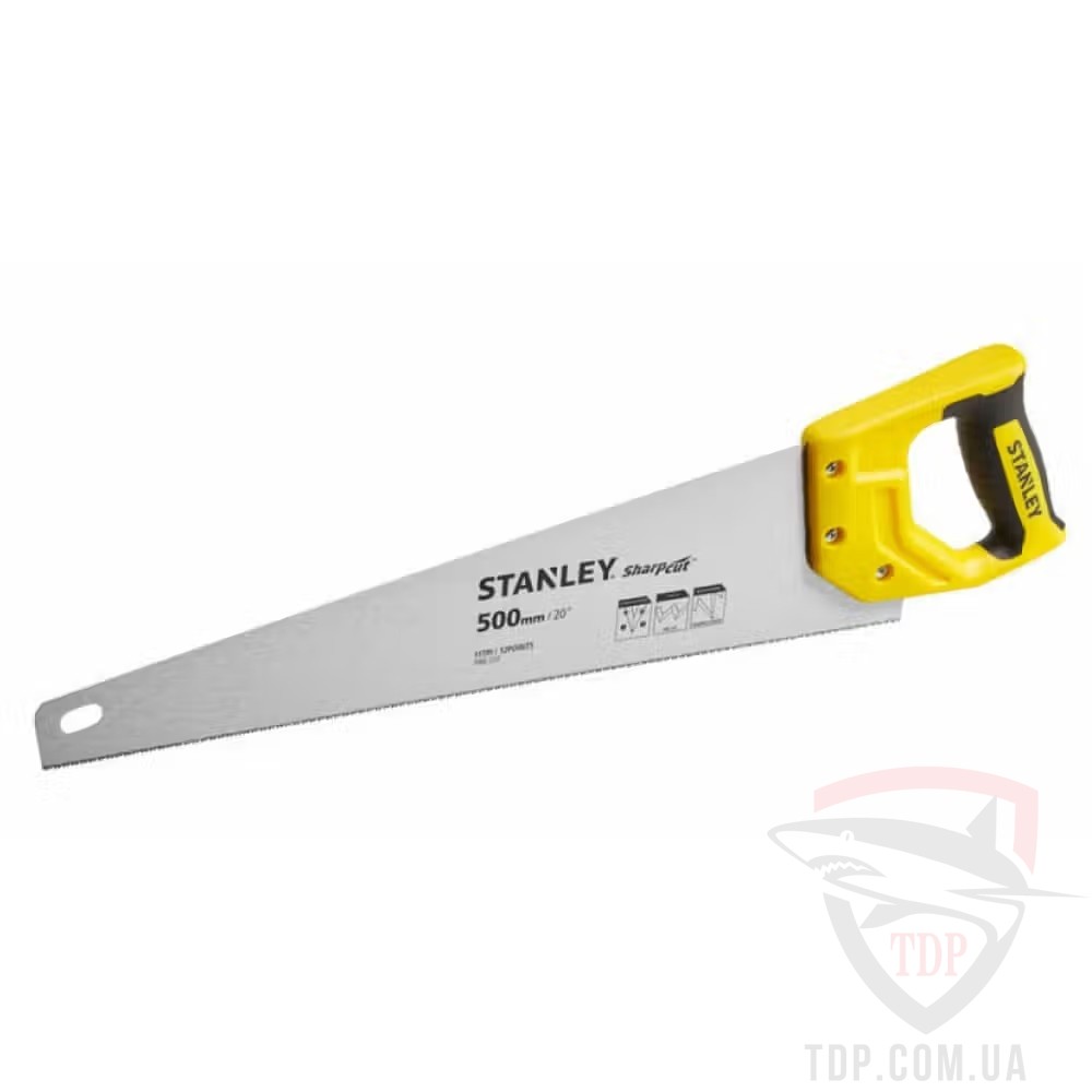 Ручной инструмент Ножовка по дереву Stanley SharpCut 500мм 11TPI (STHT20371-1)