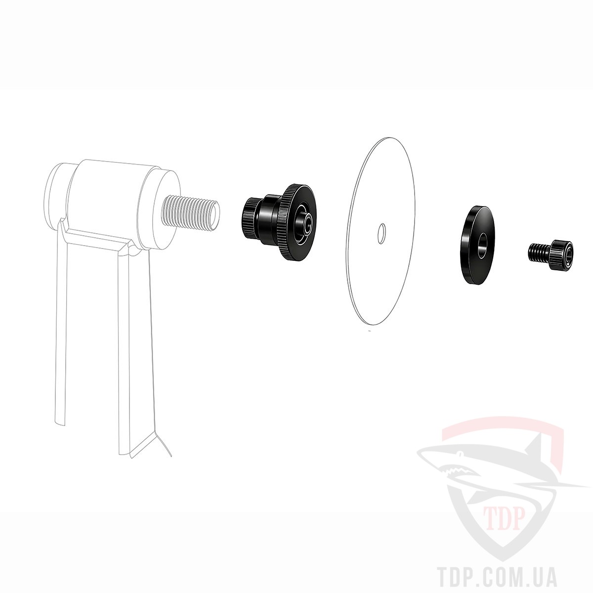 Комплект перехідників для гравера Distar Support F19xF5.8/9.6 (71419034030) - Фото №2