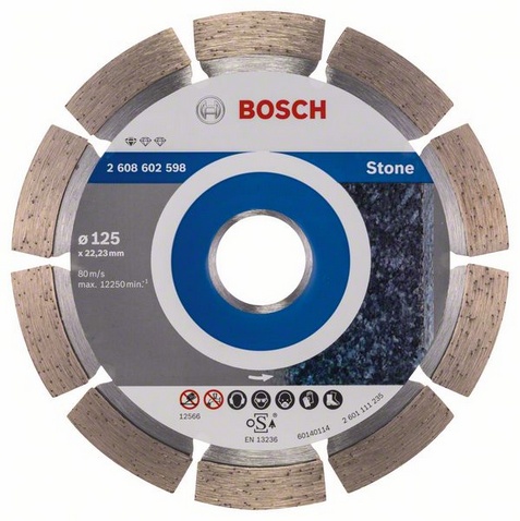 Алмазный диск Bosch Standard for Stone 125*22 - Фото №2