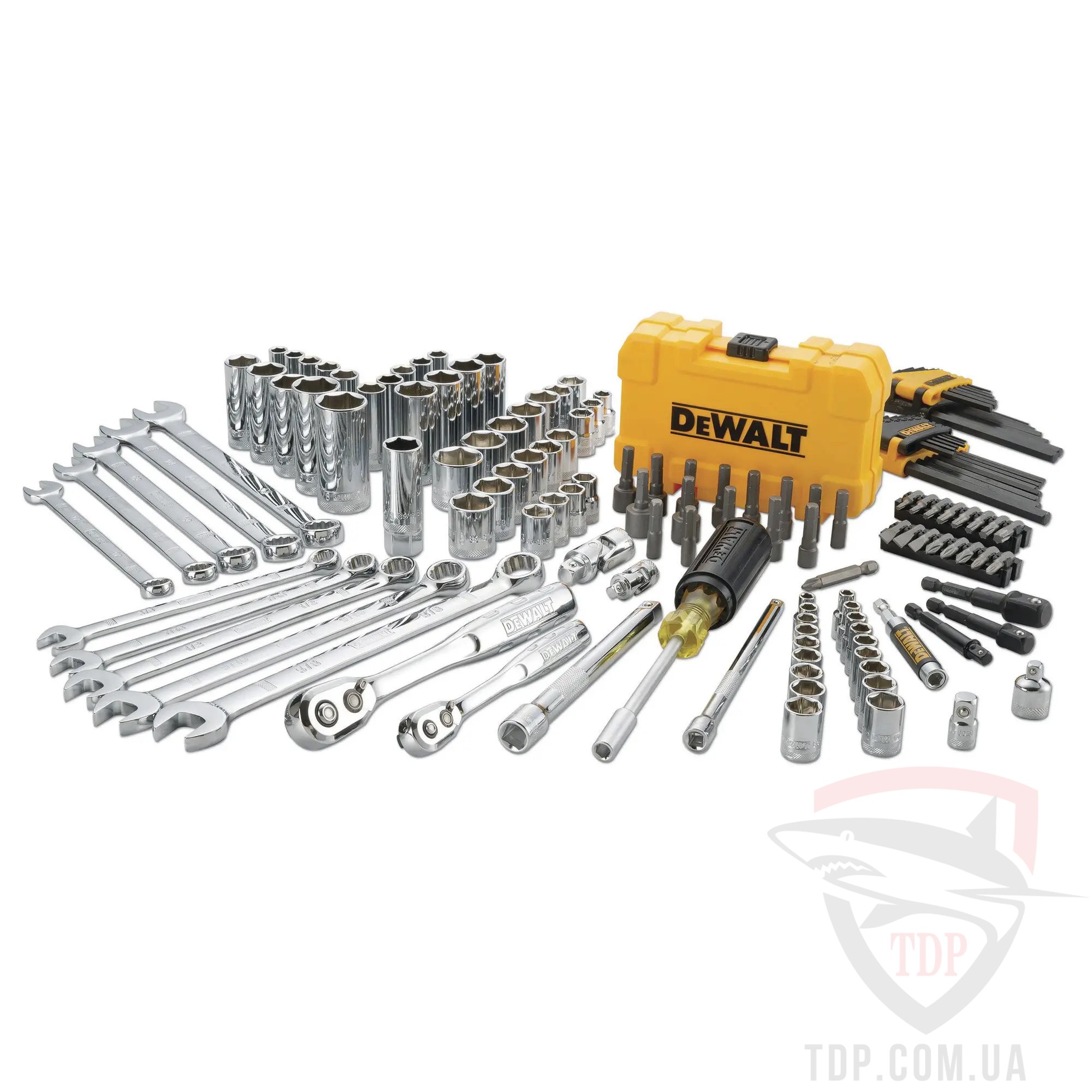 Наборы инструментов Набір інструментів DeWALT 1/4" 3/8" 142 предмети (DWMT73802-1)
