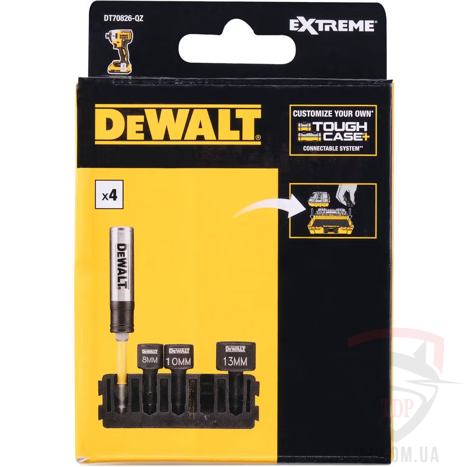 Ручной инструмент Набір торцевих головок ударних DeWalt EXTREME IMPACT 35мм 5шт (DT70826)
