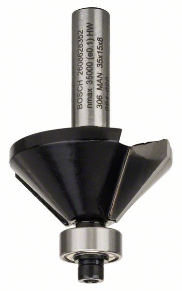 Концевые фрезы Фреза для снятия фаски Bosch D35 d8 h15 L56 o45 (2608628352)