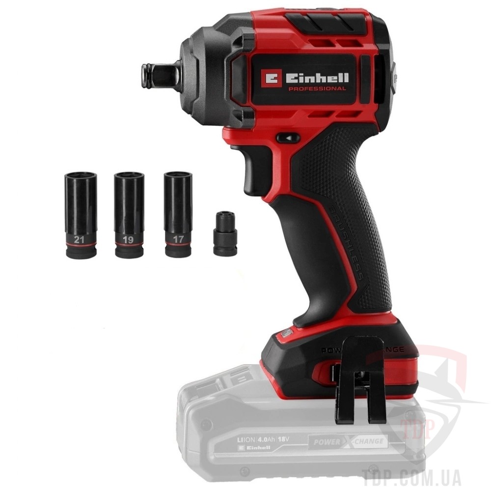 Гайковерты Гайкокрут ударний акумуляторний Einhell X-Change 18В 350 Нм (4510055)