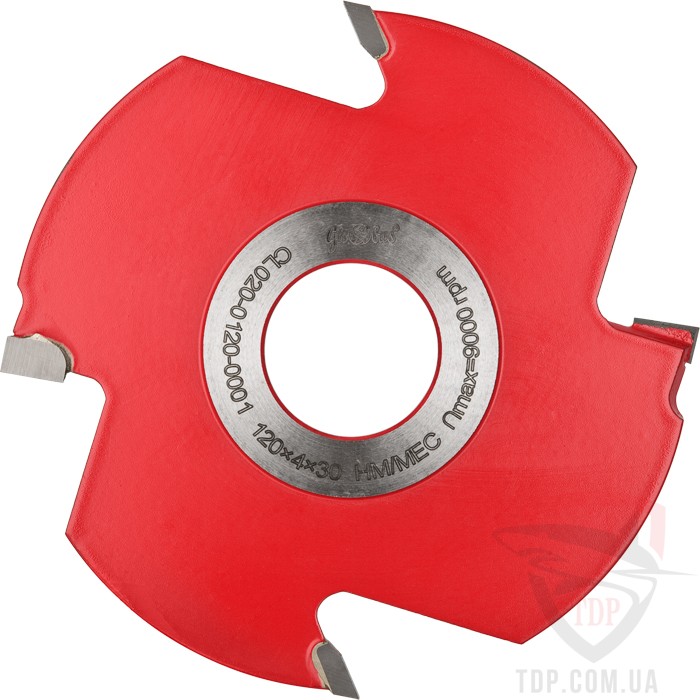 Фрезы по дереву (насадные) Фреза пазошиповая Globus 120x30x4 z2+2 (CL020-0120-0001)