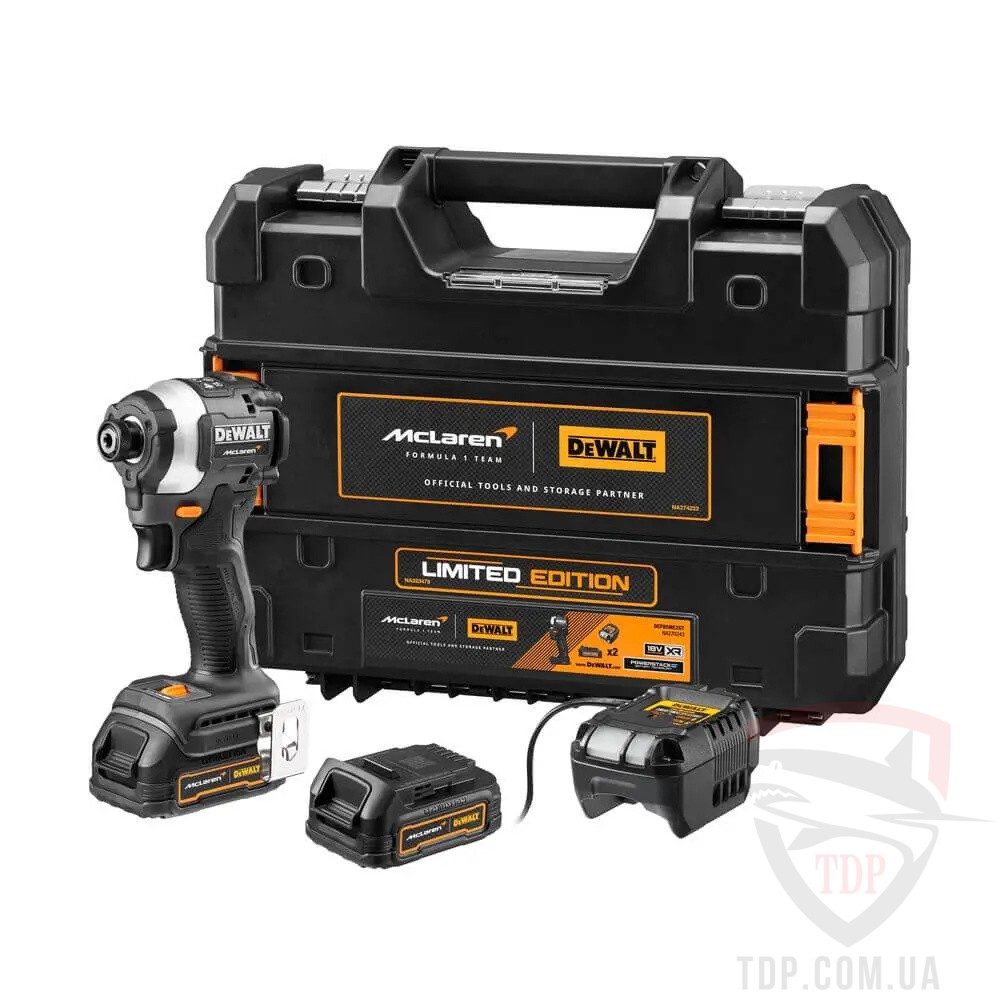Электроинструмент Шурупокрут ударний DeWALT McLaren F1 TEAM LIMITED EDITION (DCF85ME2GT)