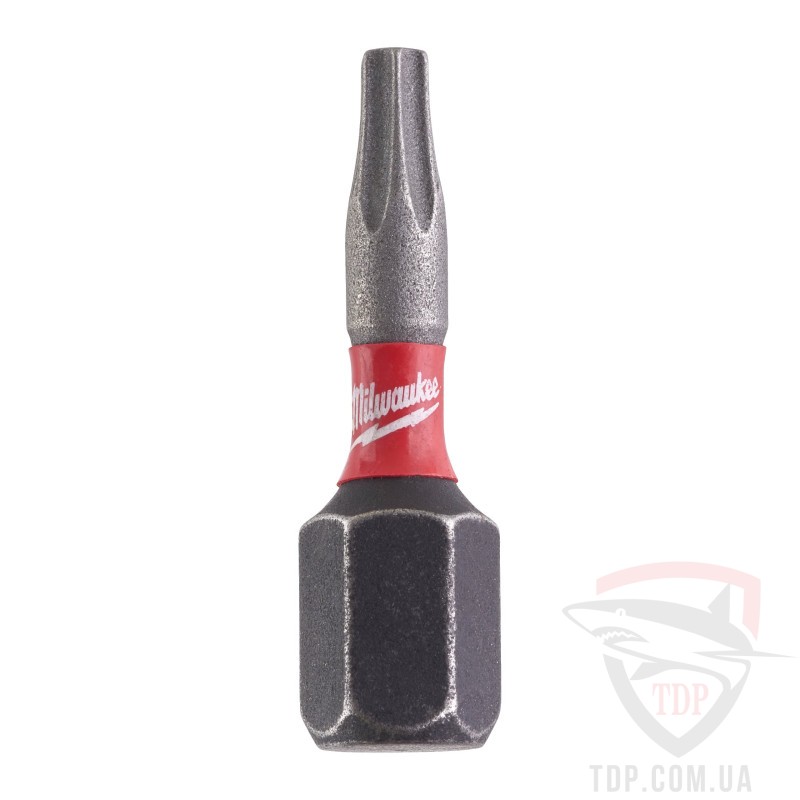 Биты и адаптеры Біта Milwaukee Shockwave 30xLife TX10 25мм 2шт (4932430871)
