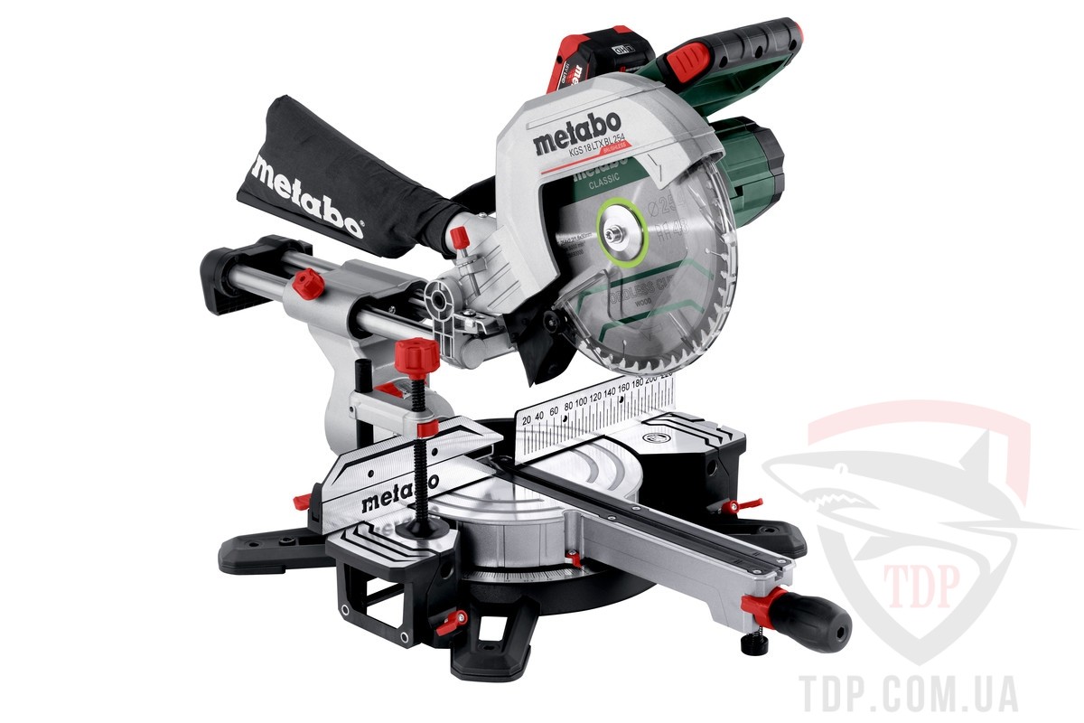 Скобы, гвозди, шпильки Акумуляторна торцювальна пила Metabo KGS 18 LTX BL 254 (614254810)