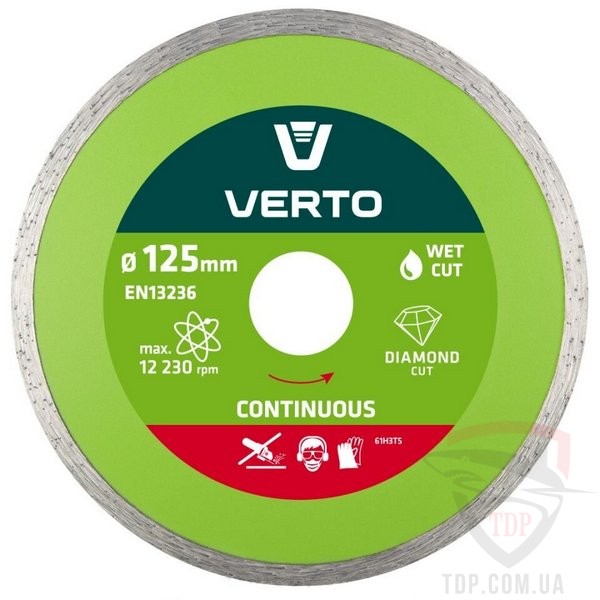 Алмазные диски Диск алмазный Verto 125x22.2x2 мм (61H3T5)