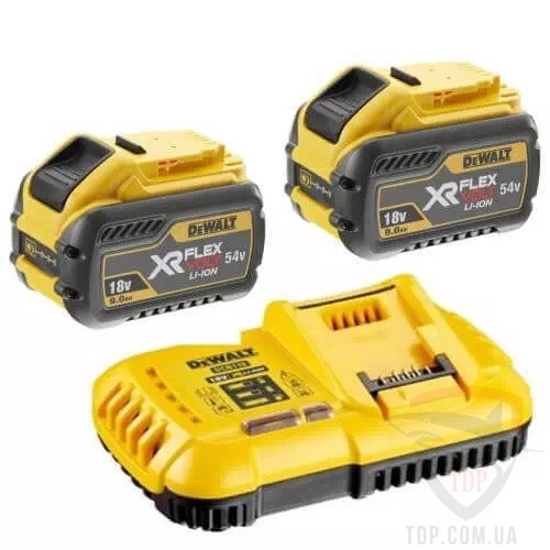 Электроинструмент Комплект акумуляторів і зарядного пристрою  DeWALT 18В/54В (DCB118X2)