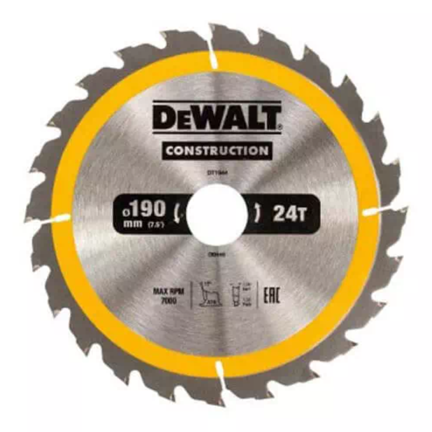 Оснастка Пильный диск по дереву DeWALT СONSTRUCTION 190х30х40z (DT1945)