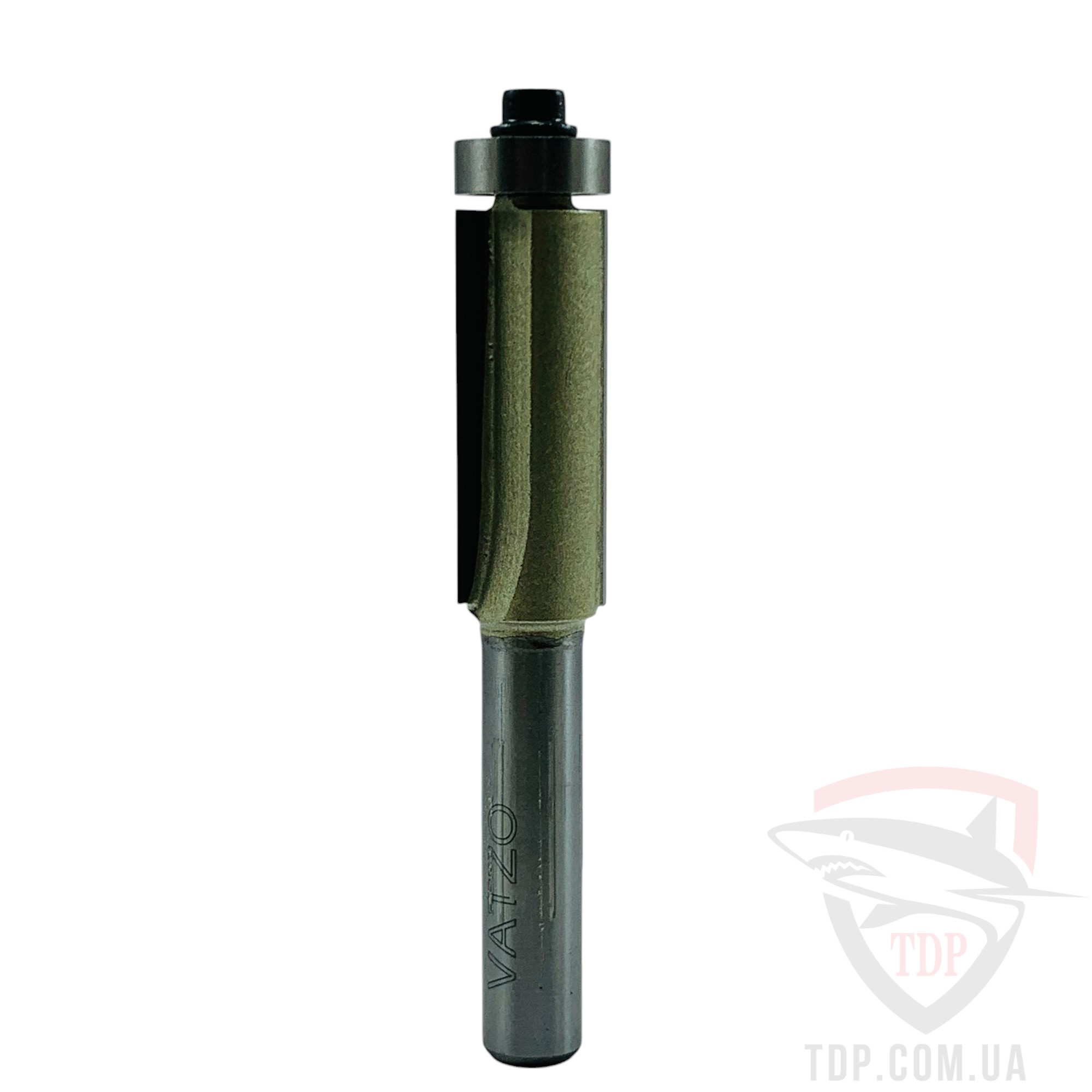 Концевые фрезы Фреза кромкова пряма VATZO 1020 D12 d8 L75 h30 з нижнім підшипником