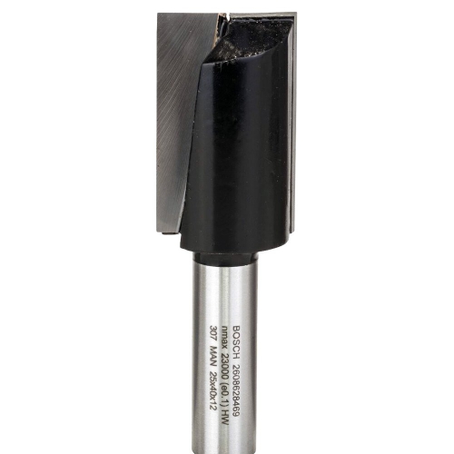 Фреза пазовая прямая Bosch D25 d12 h40 L81 (2608628469)
