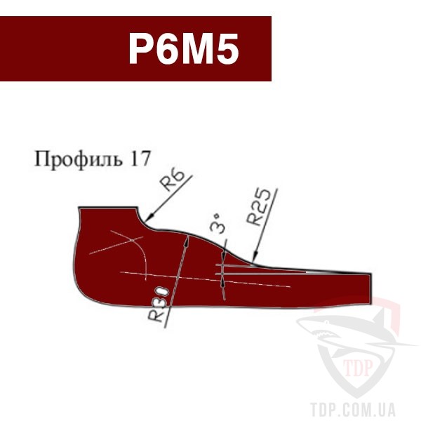 Фреза для изготовления филенки VATZO P6M5 200х32 №17 правая