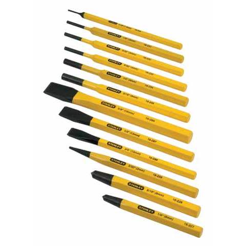 Набор бородков и зубил Stanley 4-18-299 (12 шт)