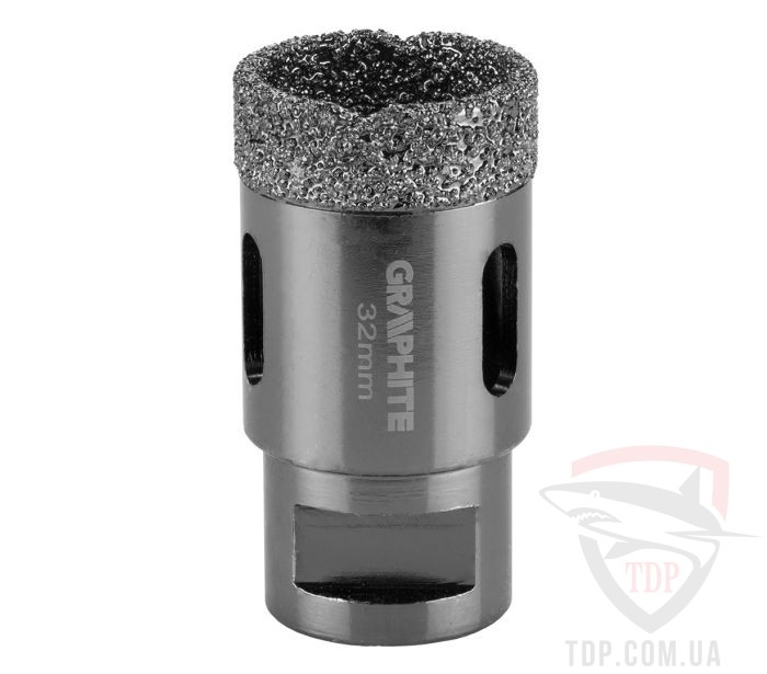 Алмазный инструмент Коронка алмазная Graphite вакуумного спекания 32 мм M14 для УШМ (55H309)