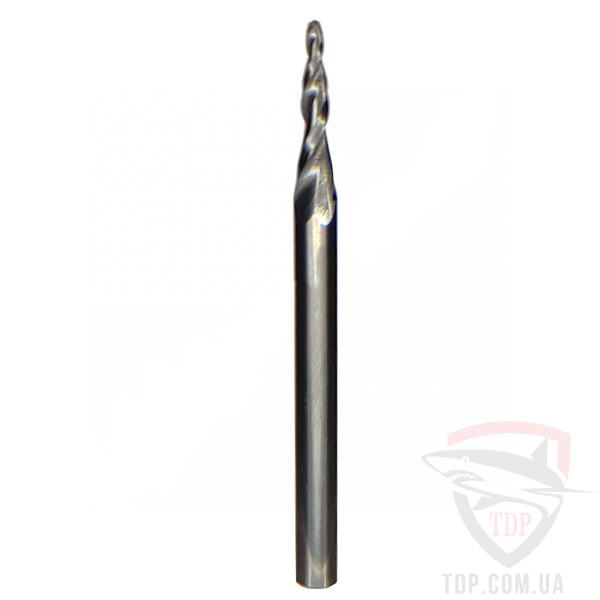 Оснастка Фреза спіральна конічна Sekira D1 d3 L40 h12 O10 R0.5 (609-140-03)