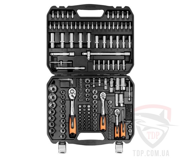 Набор торцевых головок NEO 1/4" 1/2" 3/8" 182 шт (08-680)