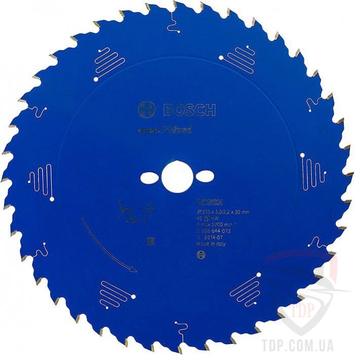 Оснастка Пильний диск по дереву Bosch 335x30x40z K3/2.2 Expert for Wood