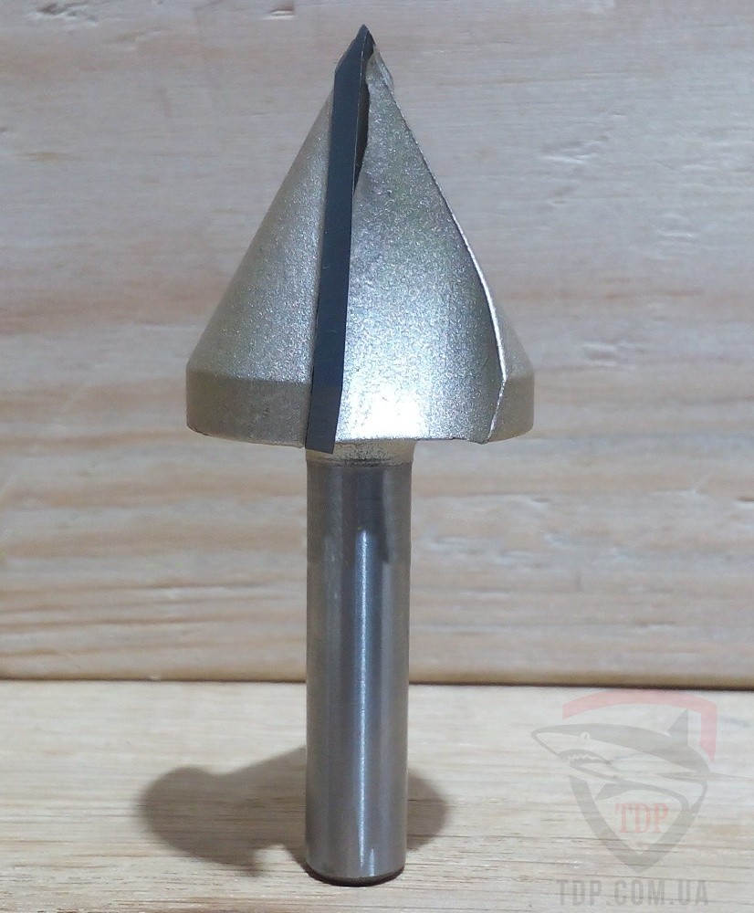 Фреза пазовая V-образная Sekira D29 d8 L64 h30 (005-288-08)