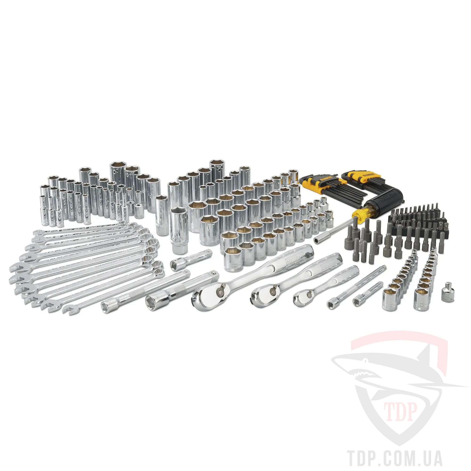 Ручной инструмент Набір інструментів DeWALT 1/4" 3/8" 1/2" 205 предметів (DWMT81534-1)