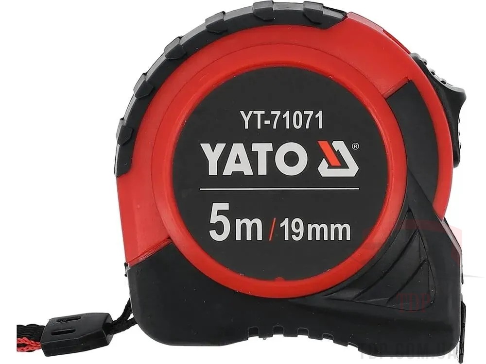 Рулетка YATO 5 м x 19 мм з нейлоновим покриттям (YT-71071)