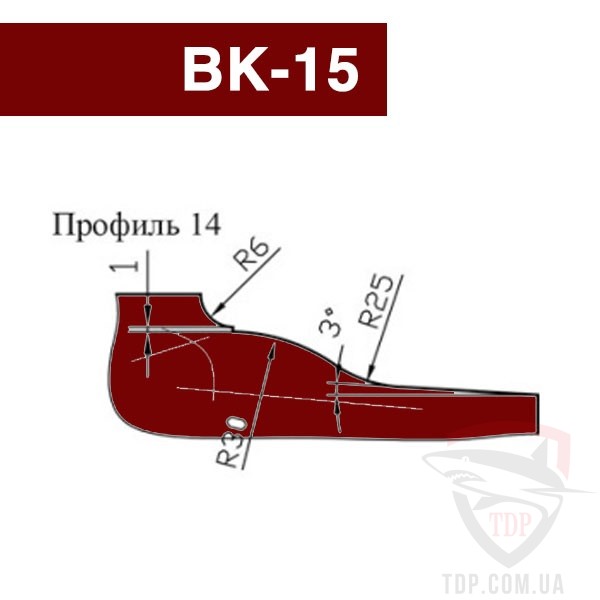 Фреза для изготовления филенки VATZO ВК-15 200х32 №14 левая