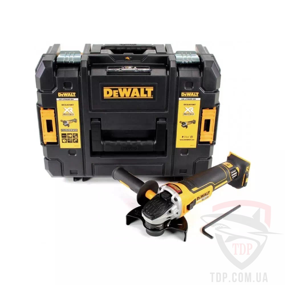 Акумуляторна кутова шліфмашина DeWALT XR Li-lon 18В (DCG405NT)