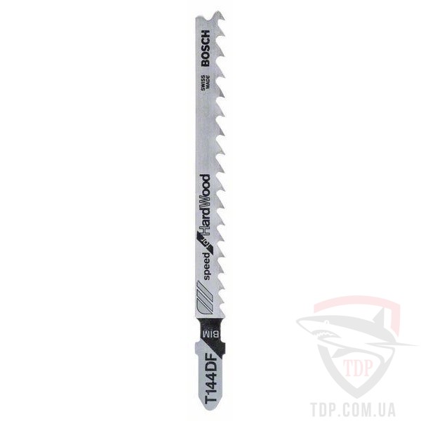 Оснастка Пилки для лобзика по дереву Bosch Speed for Hard Wood T144DF 25шт (2608634990)