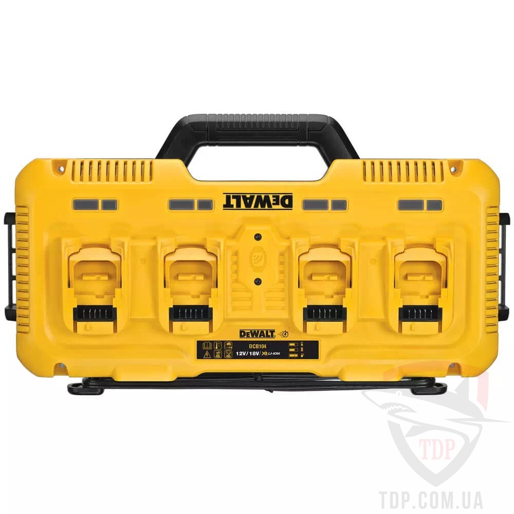 Зарядний пристрій DeWALT 4-х портовий (DCB104) - Фото №2