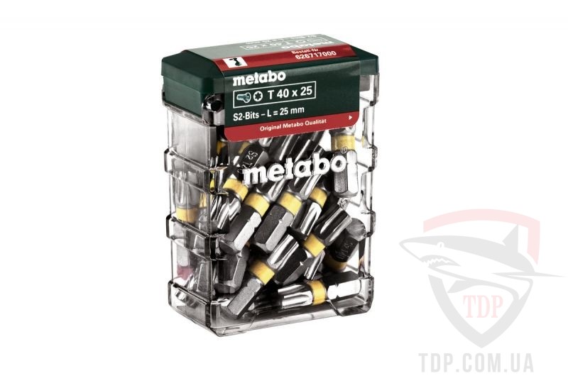 Биты и адаптеры Набір біт Metabo T40 25мм 25шт (626717000)
