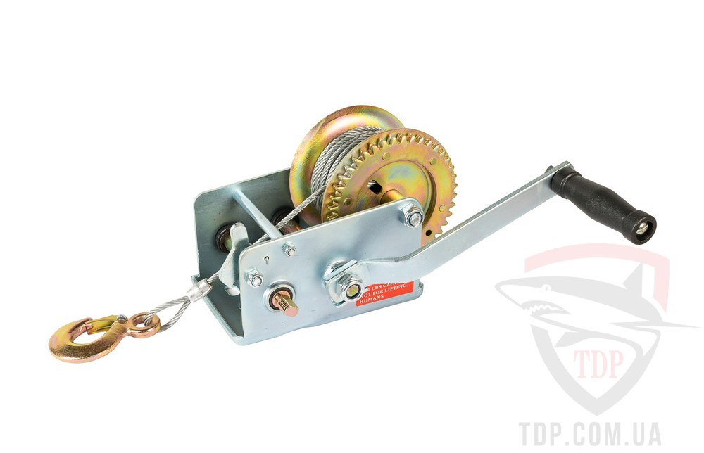 Лебідка барабанна MASTERTOOL 907 кг трос 10 м 86-8190 - Фото №2