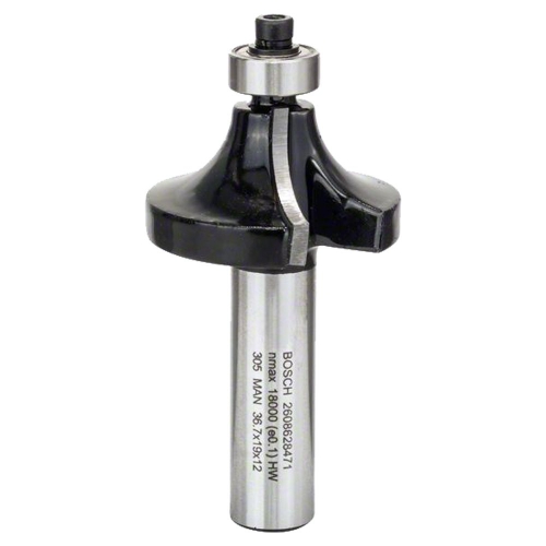 Оснастка Фреза кромочная калевочная Bosch D36.7 d12 h19 L70 R12 (2608628471)